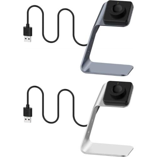 Charger Stand USB Charging Dock For -Fossil Gen4/5 aluminum alloy charger with Charging Cable 1.5m Smartwatch Accessories