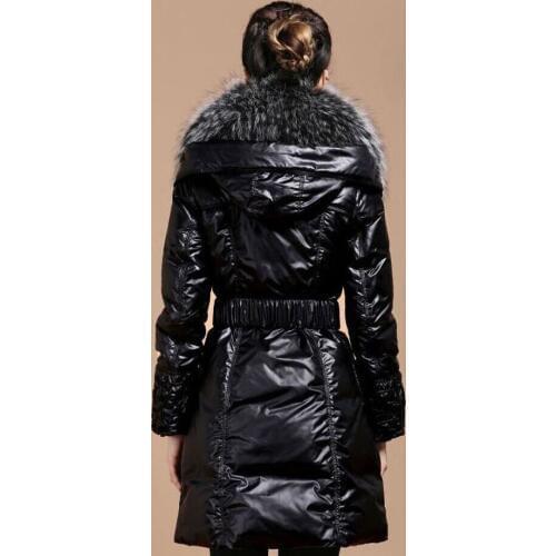 Winter Jacket Women Parka Brand High Quality Wadded Jackets Female Pure Raccoon Fur Collar Coat Plus Size LX1272
