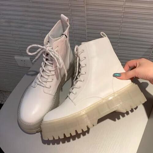 Women Ankle Boots Fashion Platform Warm Winter Shoes Woman Thick Bottom Office Lady Casual Daily Footwear Size 35-40