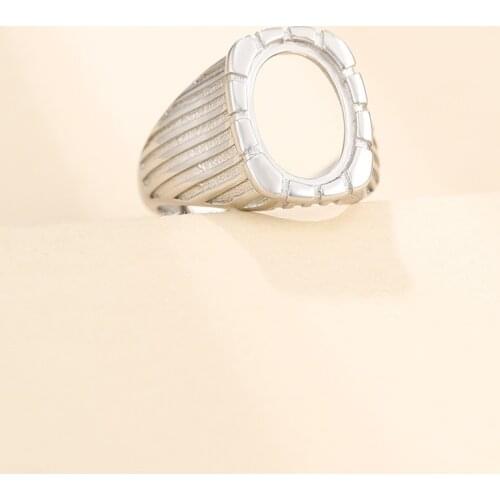 10*14mm 925 STERLING SILVER Semi Mount Bases Blanks base blank Pad rings ring Setting set jewelry gift A5470