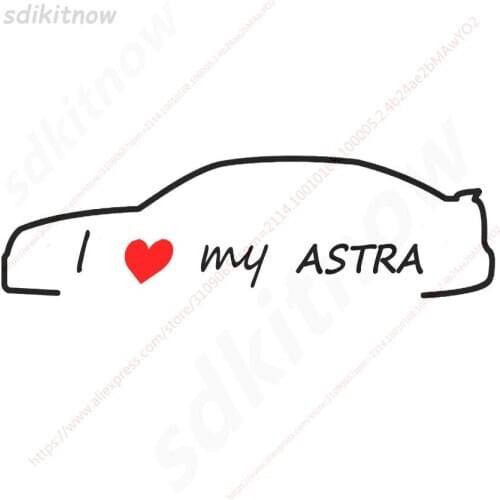 28x8cm I love my car Decal Funny Creative Sticker Styling Door Window Decoration For Opel Astra h g j k f Mokka Zafira a b