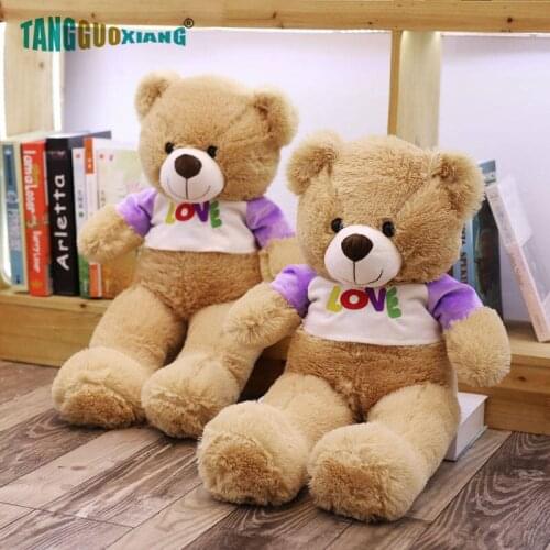 70cm Cute Cartoon Brown Teddy Bear Plush Toys Pillow Soft Stuffed Animal Doll Birthday Xmas Gift for Baby Kid Girl lovely