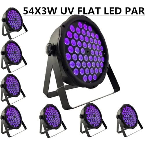 8PCS/ 54X3W UV LED PAR, led wash light professional stage DJ equipmentlight