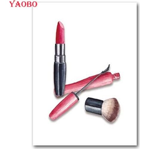 Diamond painting Cosmetic art fashion decorative painting diamond embroidery full round 3d diy mosaic cross stitch kit wall art