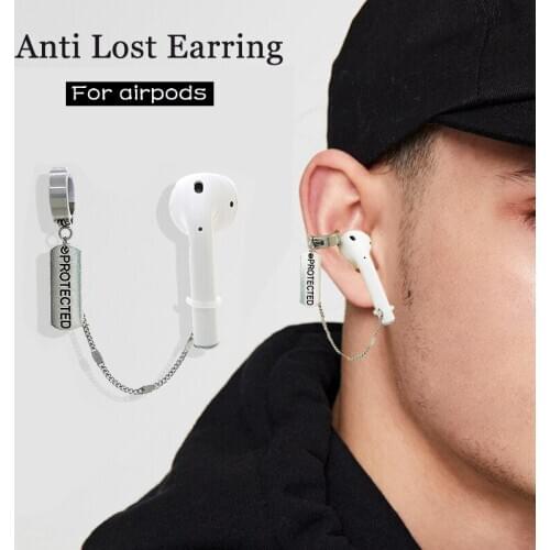 Anti-lost Earrings For Airpods Earrings Ear Clip Titanium Steel Non-fading Sports Ear Buckle