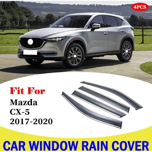 Car window deflectors For Mazda CX-5 2017-2020 car wind deflecto guard rain vent sun visor cover Rain shield styling accessories