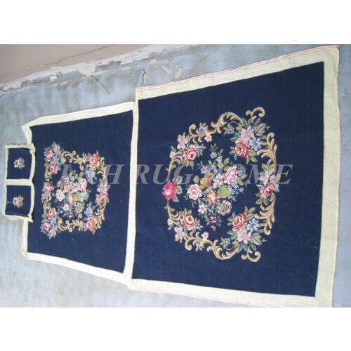 Free shipping needlepoint woolen chair, royal french style ompleted hand stitched needlepoint tapestry chair cover