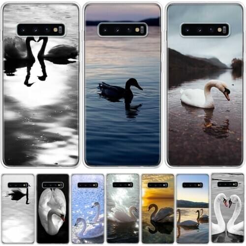 White swan in the lake Phone Case For Samsung Galaxy Note 8 9 10 S7 S8 S9 S10 S10E S20 Ultra J8 J6 J4 2018 Plus Lite Cover