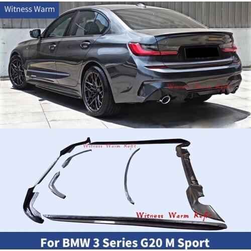 For G20 Body Kits Front Bumper Lip Rear Diffuser Spoiler Side Skirts for BMW 3 Series G20 G21 M Sport 320d 330i 340i 2019