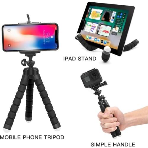 Mini Flexible Tripod for Phone Sponge Octopus Selfie Stick Tripod for Smartphone Stand Tripod Photographic for Youtuber