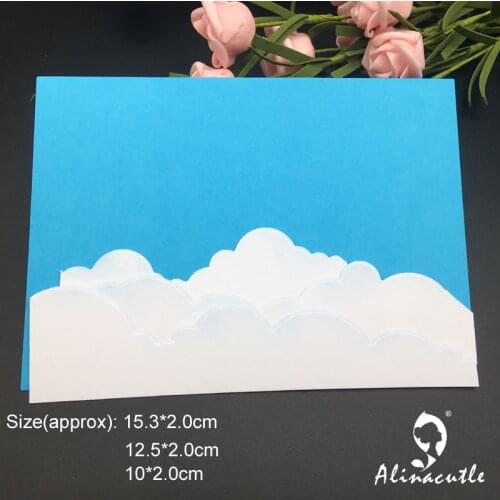 Die Cut Metal Cutting Cut Clouds Grass edge Sunlight Alinacraft Scrapbook Paper Craft Handmade Card Punch Art Knife Cutter Die