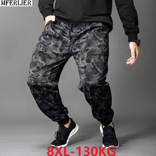 Summer spring Camouflage sport wear pants sweatpants Men plus size 7XL big sales pants thin streetwear stretch elasticity Pants