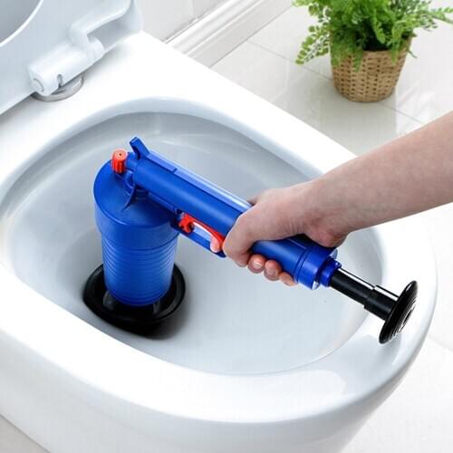 Toilet Auger High Pressure Air Pump Sink Drain Clog Remover Toilet Plunger Toilet Drain Cleaner for Sink Bath Toilets Bathroom