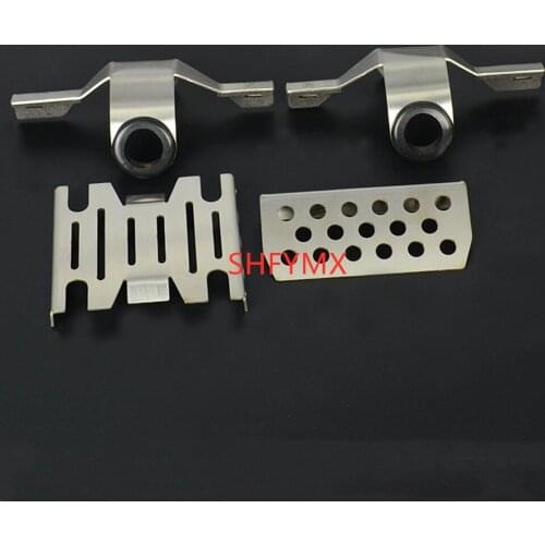 Rc Car Chassis Steel Guard Plate Sets For TRACTION HOBBY KM2 Crawler Car Option Parts