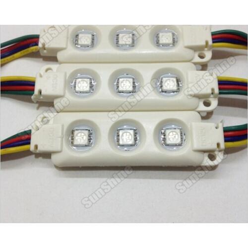 5050 RGB LED module;high bright;0.72W;IP65;DC12V;injection molding type;constant voltage;68mm*20mm