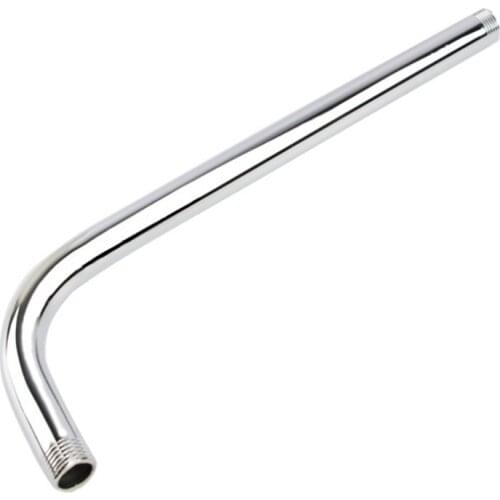 G1/2Inch Wall Mounted Shower Extension Arm Angled Extra Pipe Stainless Steel Hose For Rain Shower Head Accessories 50Cm