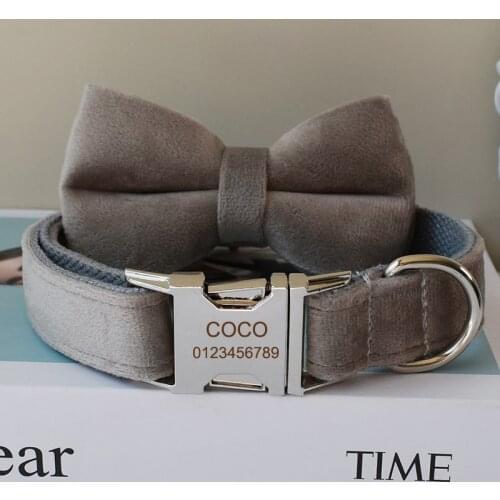 Unique Printing Pet Collar Dog Leash Dog Accessories For Pitbull Bull Rottweiler Free Engraved Pet Collars flannelette12