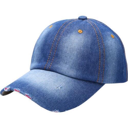 2017 Vintage Running Caps Men Women Sport Hat Denim Baseball Ball Cap Sun Unisex Plain Hats RE99
