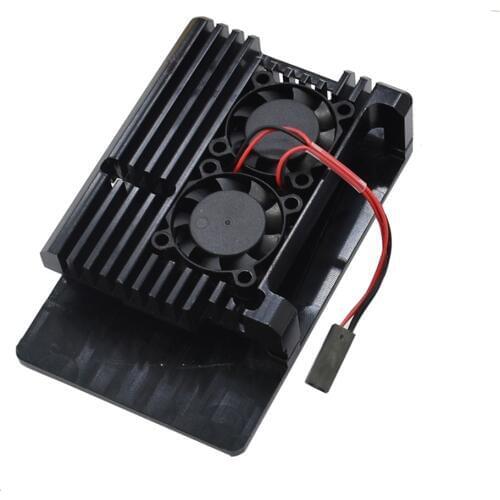 Protective Case for Raspberry Pi 4B 4B+ Protective Shell Metal Case Aluminum Alloy Cover with/no Fans Built-in Thermal Column