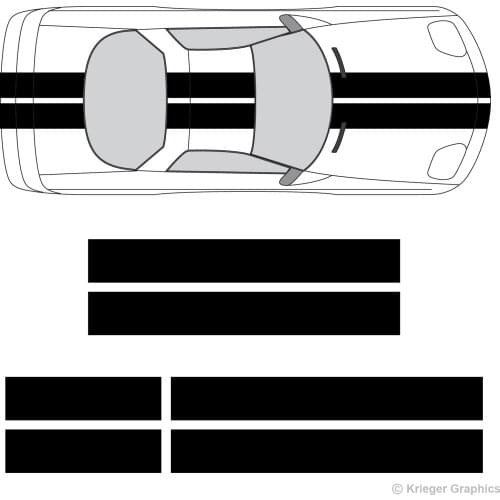 For 1set 1Set Pontiac Firebird & Trans Am 10" Solid Racing Stripes Vinyl Decal 10in 10 inch Car styling