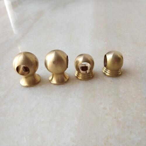 10pieces/lot M10 female ball head hanging board with side hole brass nut decorative copper nut furniture hardware accessories
