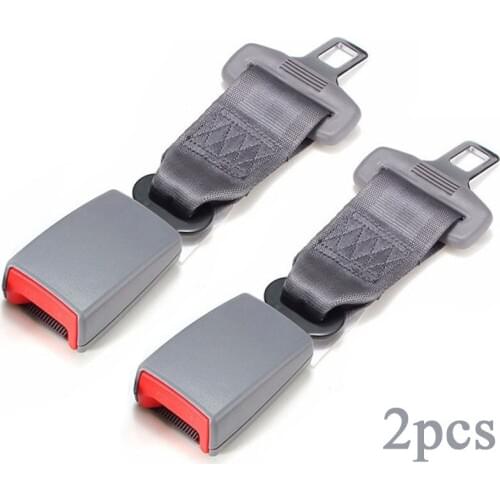 2pcs 9'' Car seat belt extender Adjustable Safety Belt Extender Extension 7/8" Buckle