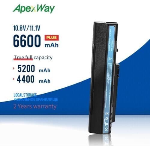 11.1V 6 Cells battery UM08A31 For Acer Aspire One A110 A150 D150 D210 D250 ZG5 UM08A32 UM08A51 UM08A52 UM08A71 UM08A72 UM08A73