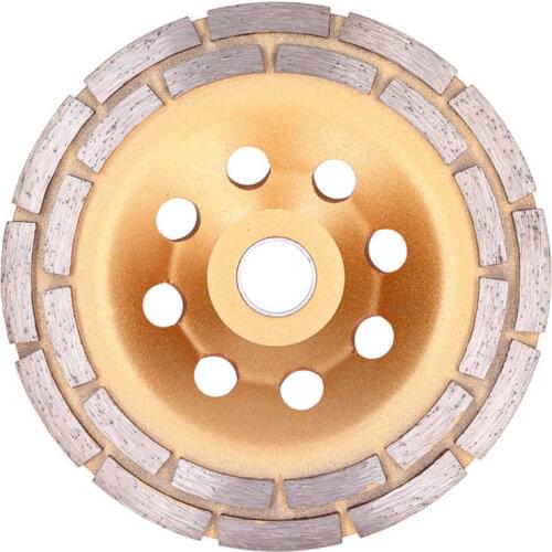 Concrete Grinding Wheel Diamond Grinding Wheel 5.9inch Grinding Wheel Multipurpose Double Row for Grinder for Polishing for