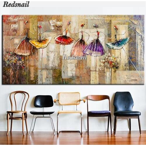 Large abstract ballet dancer 5d diy diamond painting novelty mosaic embroidery set full drill 120x60cm BALLERINA GIRL YY2565