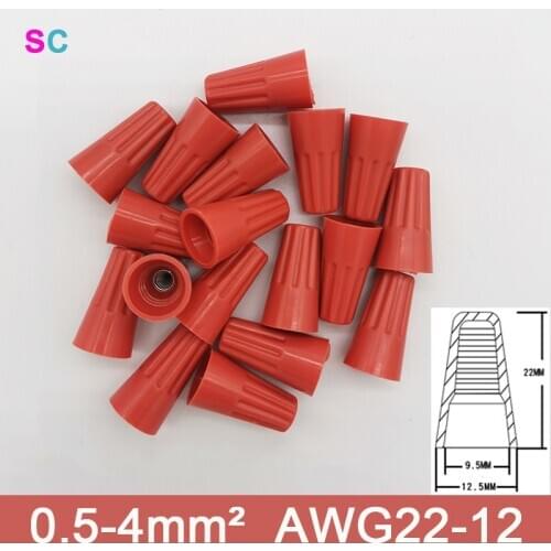 30pcs/50pcs Quick Wire Connector Colorful Electrical Insulated Crimp Twist Terminal 0.2-10mm² Nut Spring End Cap Connection