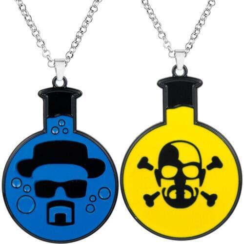 Breaking Bad Trinket Women Mens Necklace Skull Skeleton Heisenberg Pendants Necklaces Punk Style Jewelry Necklace collares
