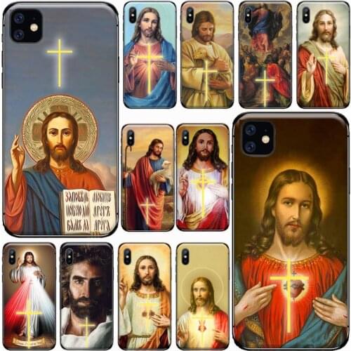 Cross jesus christ Phone Cases for iPhone 11 12 pro XS MAX 8 7 6 6S Plus X 5S SE 2020 XR mini