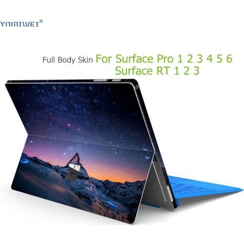 For Surface Pro 6 DIY Colorfull Full Body Skin For Microsoft Surface Pro 2 3 4 5 6 RT 1 2 Full Cover Skin For Surface Go Sticker