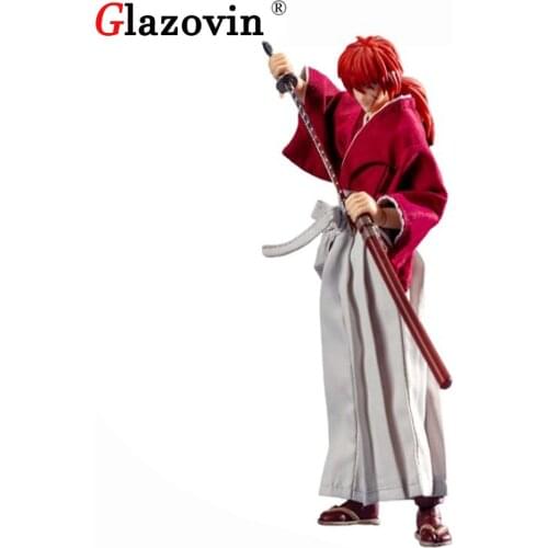 Glazovin Dasin GT Model Rurouni Kenshin Himura Kenshin PVC Anime Action Figure Model Toys Collection Gift For Boys