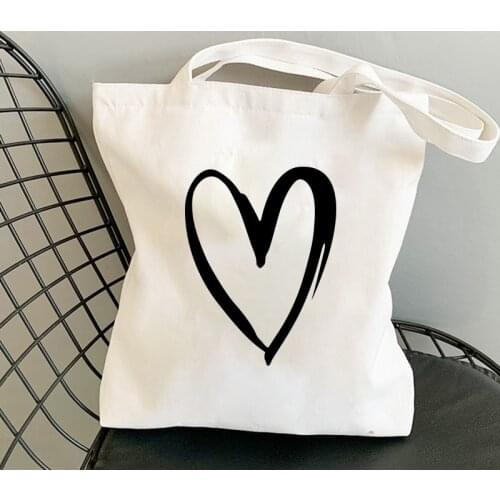 Shopping bag Women Bag Canvas Letter Print New Female Casual Large Capacity Shoulder Bags reusable shipping bags
