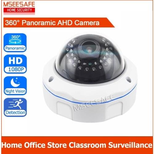 Mseesafe CCTV Camera Panoramic Wide Angle 360 Degree AHD Security Surveillance Cam 960P And 1080P Optional Vandal Proof Install