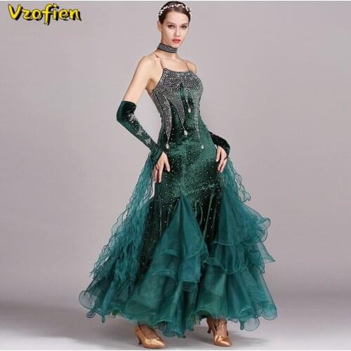 Waltz Dance Competition Dresses Modern National Standard Dance Tango Foxtrot Costumes Ballroom Rumba Dresses for Dancing