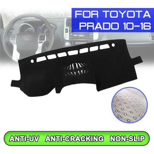Car Dashboard Mat Anti-dirty Non-slip Dash Cover Mat UV Protection Shade for Toyota Prado 2010 2011 2012 2013 2014 2015 2016