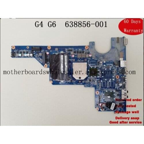 LAPTOP SYSTEM BOARD For HP Pavilion G4 G6 Laptop Motherboard Mainboard - 638856-001 DA0R22MB6D0