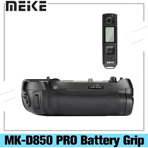 MEKE Meike MK-D850 Pro Vertical Shooting Power Pack Battery Grip with 2.4G Hz Wireless Remote Control for Nikon D850 Camera