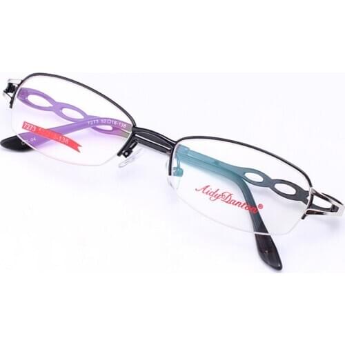 Ultra-light Spectacle Frame Metal Half-frame Metal Spectacle Frame for Myopia Glasses Women Optical