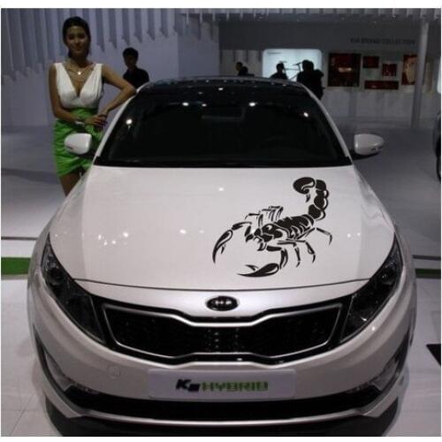 Front cover post car sticker machine scorpion decorative cover stick decorated garland scorpion converted stickers