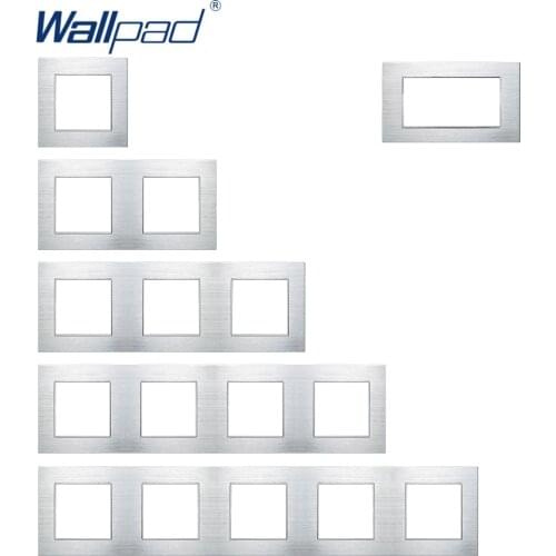 Wallpad Luxury Aluminum Alloy Panel Frame Silver Hotel Panel Vertical and Horizon Frame 1 2 3 4 5 Frames Panel Only