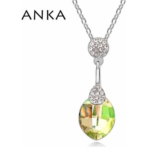 Jewelry Real Top Fashion Trendy Women Crystal Drop Pendant Necklace Crystals from Austria #99220