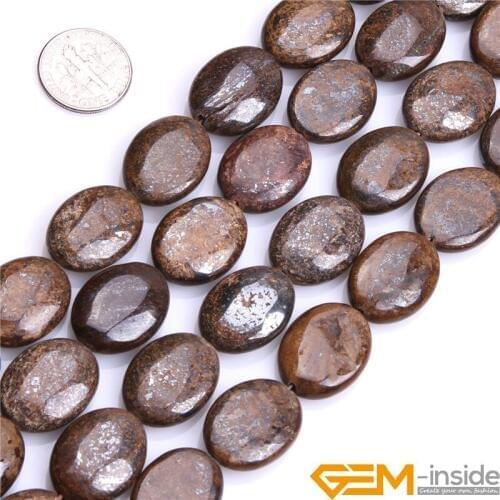 Natural Stone Bronzite Jaspers Oval Faceted Loose Spacer Accessorries Beads For Jewelry Making Strand 15" DIY Design Gifts