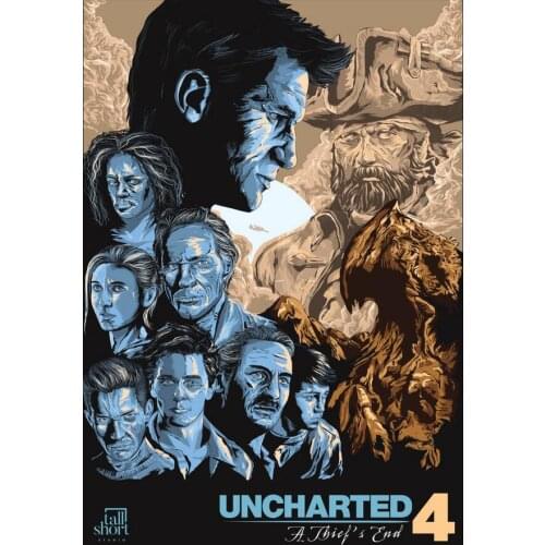 Uncharted 4: A Thiefs End Art Film Print Silk Poster Home Wall Decor 24x36inch