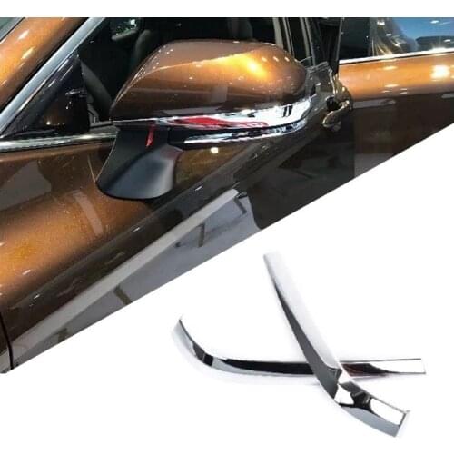 Pcmos 2Pcs ABS Car Side Back Rearview Mirror Stripe Trim Cover For Toyota Camry 2018 New Exterior Parts Chromium Styling 2019