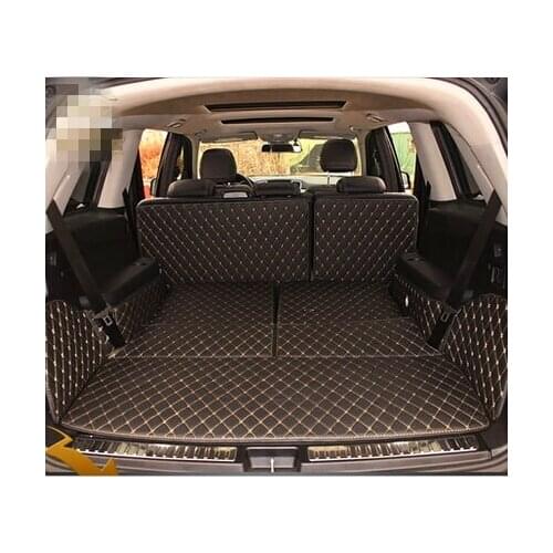Full Covered Non Slip No Odor Special Car Trunk Mats for Mercedes Benz GL 400 X166 7seats Waterproof Boot Carpets