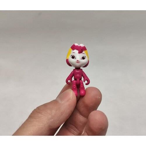 36PCS 4cm Universe robot rainbow hand and foot movable figure doll model placing cake toys DIY placing toys