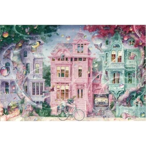 Needlework,Handmade Bubble Street Romance 14CT Counted For Embroidery,DIY Cross stitch kits,Art Cross-Stitching Home Decor